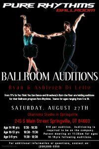 Pure Rhythms Auditions